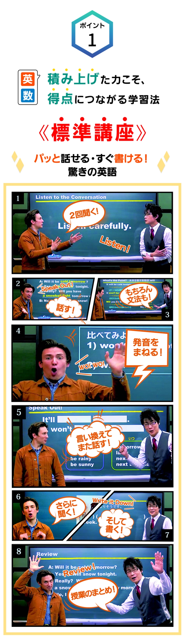ネイティブ＆日本人のダブル講師が新しい英語