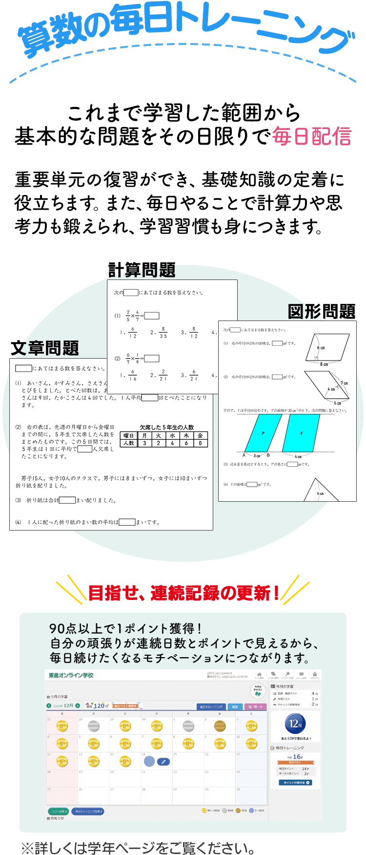 やる気を育てる！ 算数の毎日トレーニング