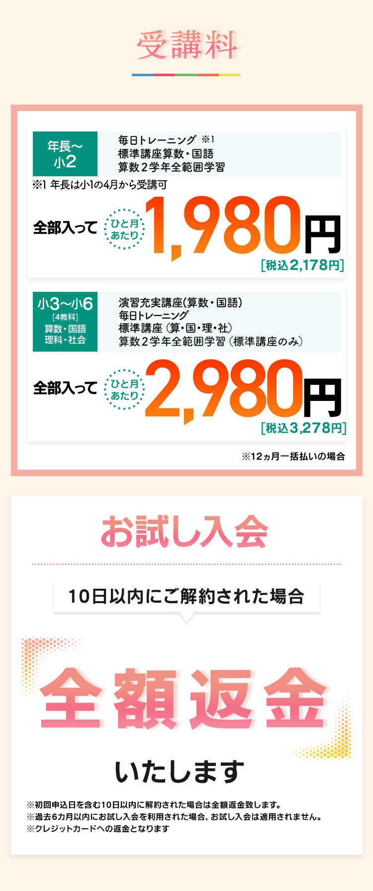 受講料