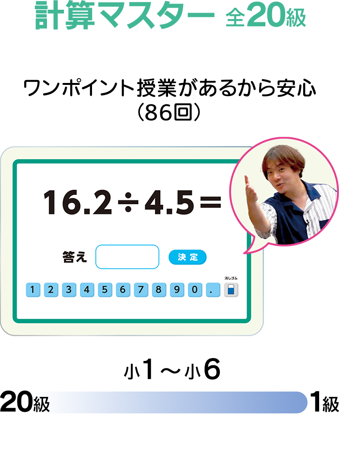 計算マスター　全20級